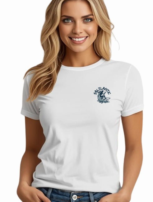 SALTLANTIC™ Surf Co.  “Catch Waves, Not Feelings” Tee