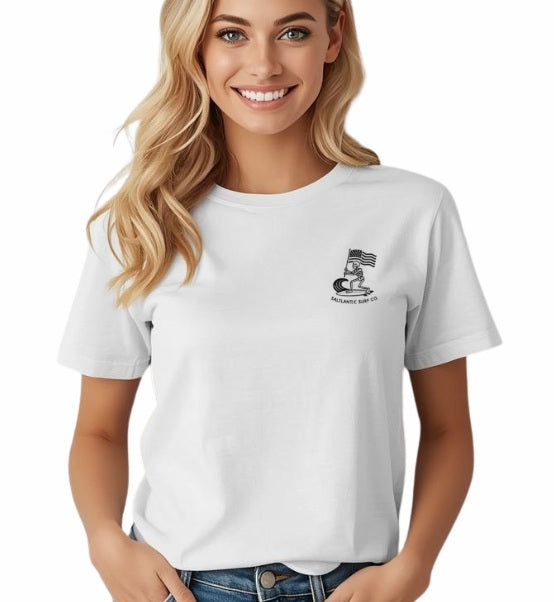 SALTLANTIC™ Surf Co. Skelly Wave Slayer™, Fl. USA" Tee