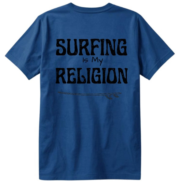 SALTLANTIC™ Surf Co.  “Surfing Is My Religion” Tee
