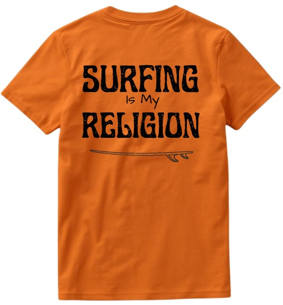 SALTLANTIC™ Surf Co.  “Surfing Is My Religion” Tee