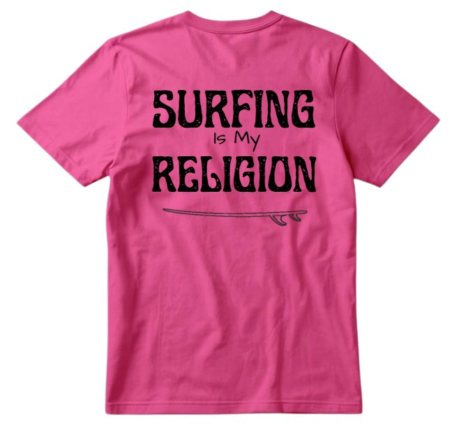 SALTLANTIC™ Surf Co.  “Surfing Is My Religion” Tee