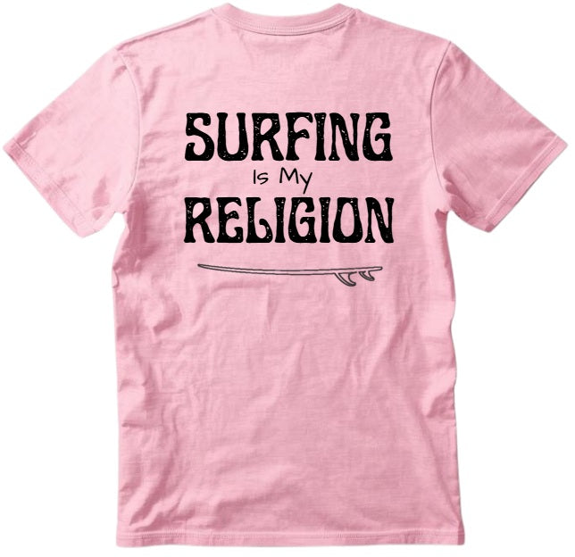 SALTLANTIC™ Surf Co.  “Surfing Is My Religion” Tee