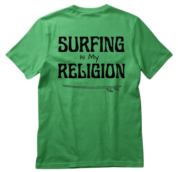 SALTLANTIC™ Surf Co.  “Surfing Is My Religion” Tee