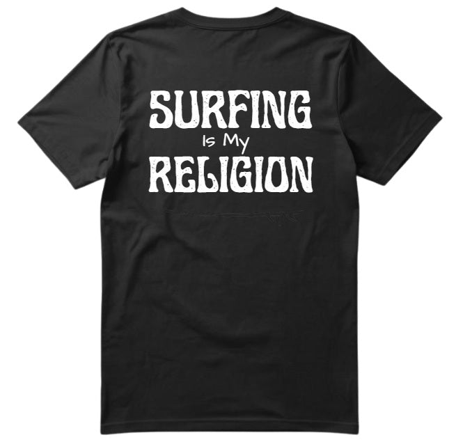 SALTLANTIC™ Surf Co.  “Surfing Is My Religion” Tee