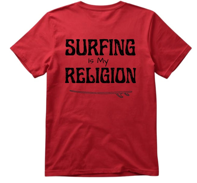 SALTLANTIC™ Surf Co.  “Surfing Is My Religion” Tee