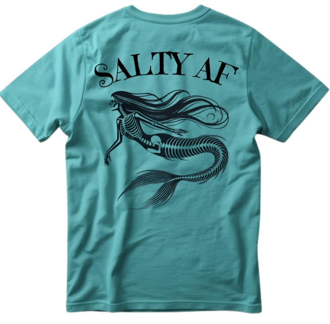 SALTLANTIC™ Surf Co. “Salty AF” Mermaid Tee (Dead version)