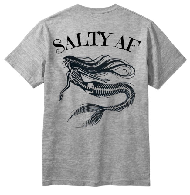 SALTLANTIC™ Surf Co. “Salty AF” Mermaid Tee (Dead version)