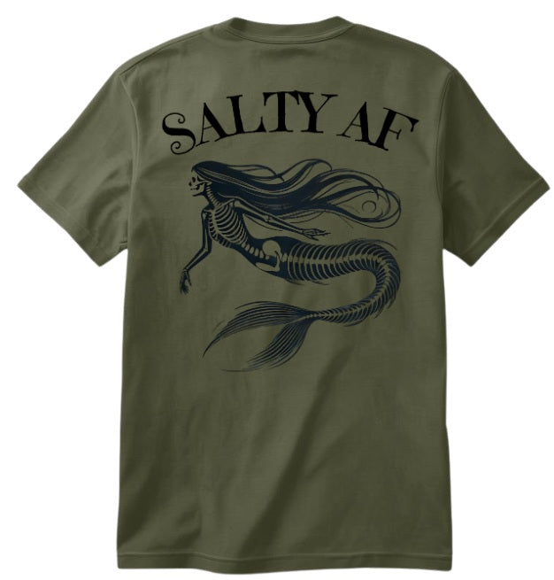 SALTLANTIC™ Surf Co. “Salty AF” Mermaid Tee (Dead version)