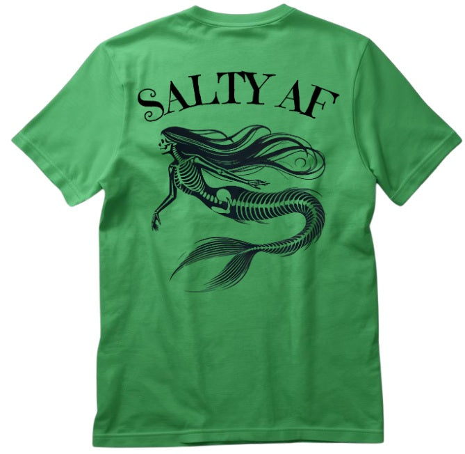 SALTLANTIC™ Surf Co. “Salty AF” Mermaid Tee (Dead version)