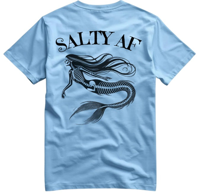SALTLANTIC™ Surf Co. “Salty AF” Mermaid Tee (Dead version)
