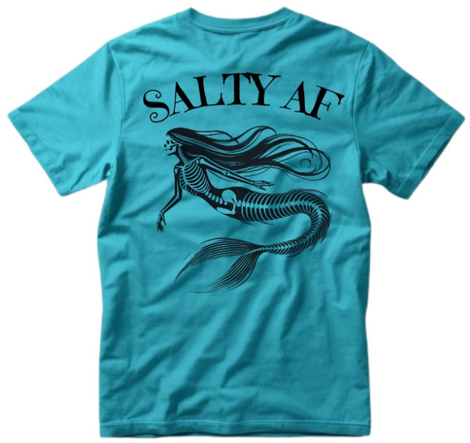 SALTLANTIC™ Surf Co. “Salty AF” Mermaid Tee (Dead version)