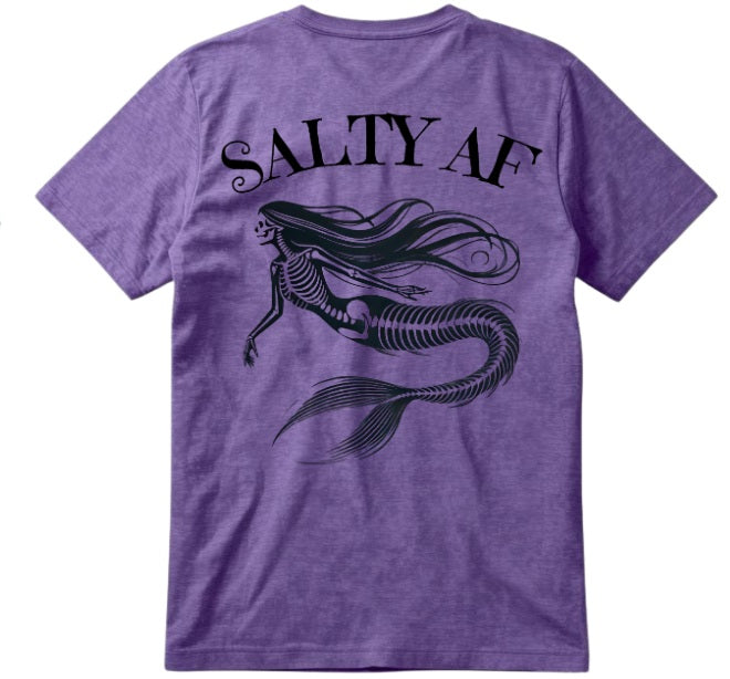 SALTLANTIC™ Surf Co. “Salty AF” Mermaid Tee (Dead version)