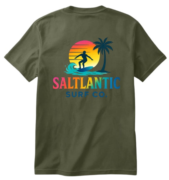 SALTLANTIC™ Surf Co.  "Color Wave" Tee