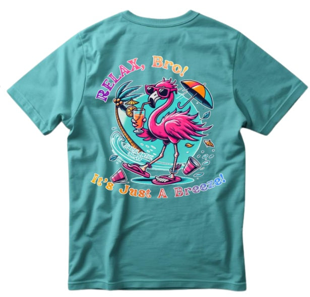 SALTLANTIC™ Surf Co.  “RELAX, Bro! It’s Just a Breeze” Tee