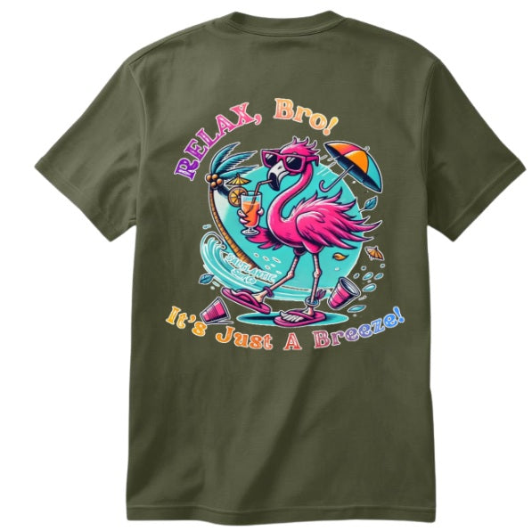 SALTLANTIC™ Surf Co.  “RELAX, Bro! It’s Just a Breeze” Tee