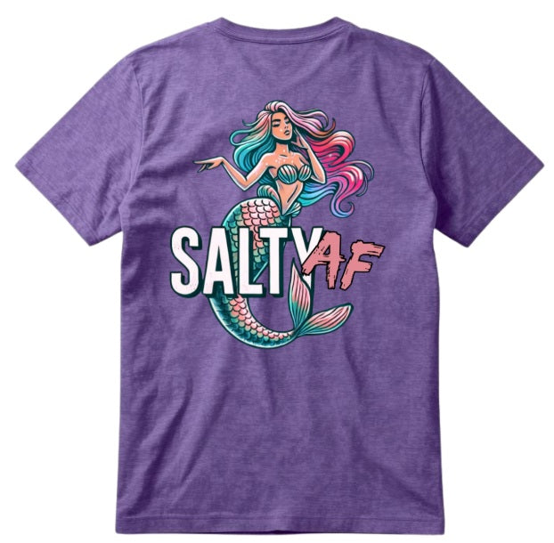SALTLANTIC™ Surf Co. "Salty AF" Mermaid Tee