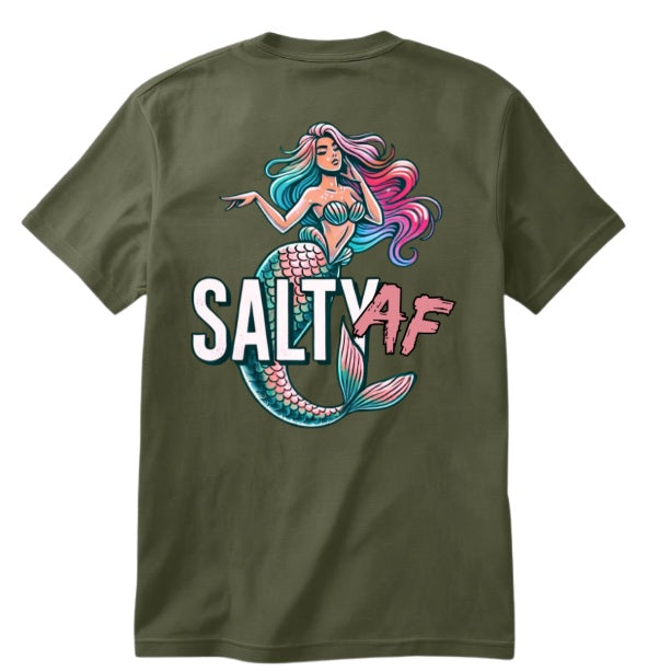 SALTLANTIC™ Surf Co. "Salty AF" Mermaid Tee