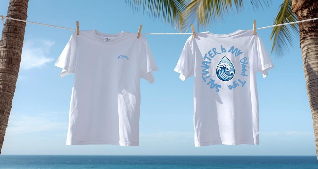 SALTLANTIC™ Surf Co. “Saltwater is my blood type™” Tee