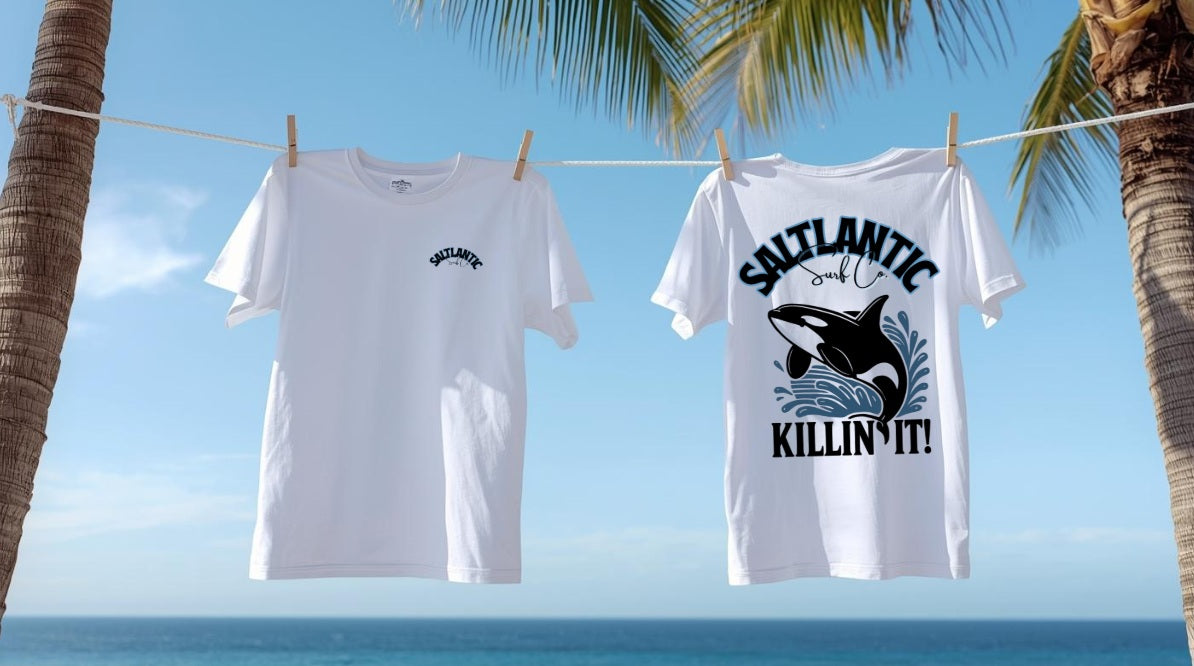 SALTLANTIC™ Surf Co. “Killin’ It!” Orca Tee