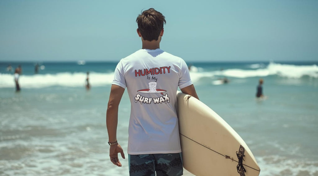 SALTLANTIC™ Surf Co. “Humidity is My Surf Wax” Tee