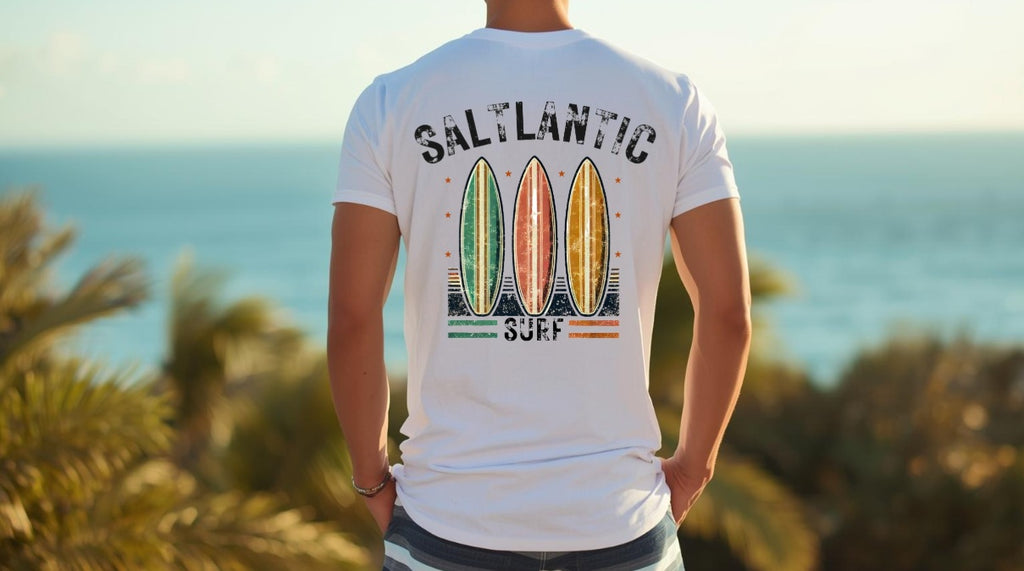 SALTLANTIC™ Surf Co.  "Vintage Surfboard" Tee