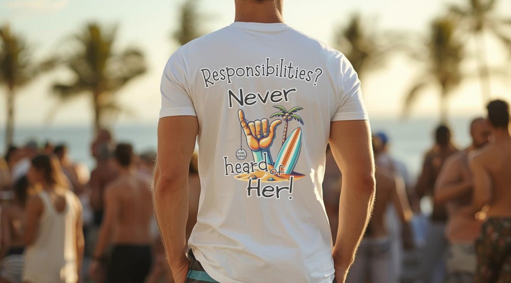 SALTLANTIC™ Surf Co. “Responsibilities? I Don’t Know Her!” Tee