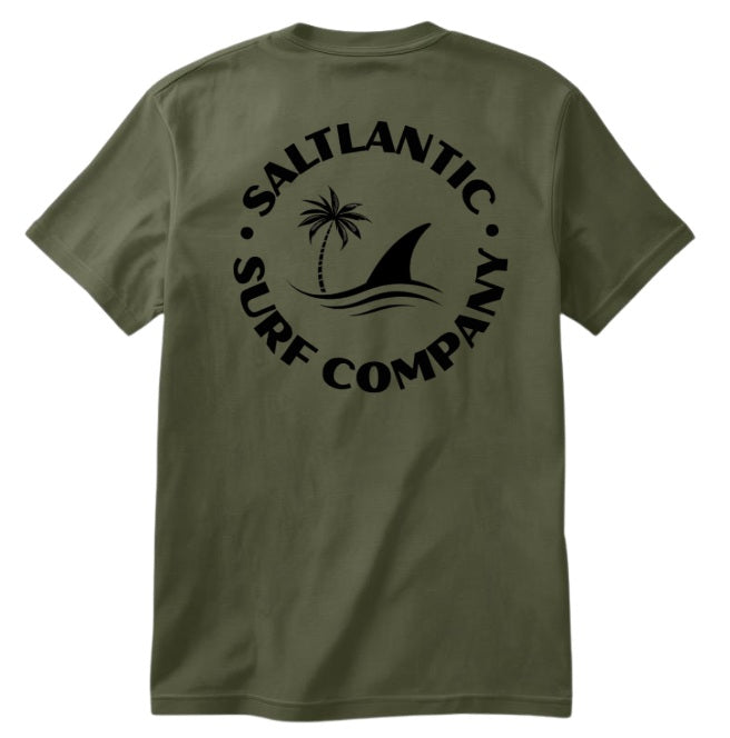 SALTLANTIC™ Surf Co. “Fin & Palm” Tee