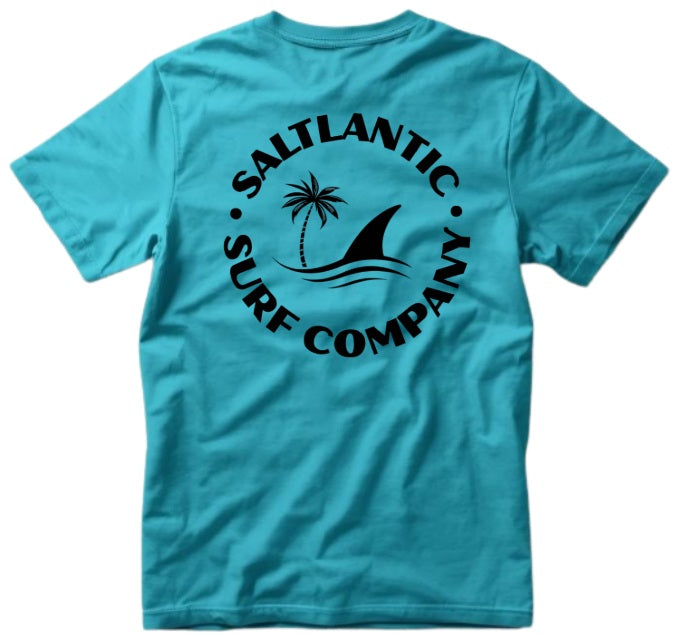 SALTLANTIC™ Surf Co. “Fin & Palm” Tee