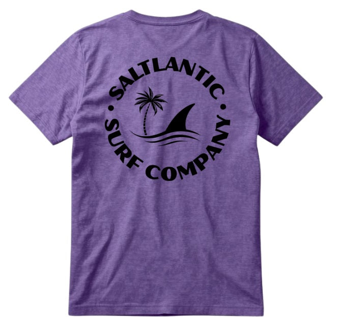 SALTLANTIC™ Surf Co. “Fin & Palm” Tee