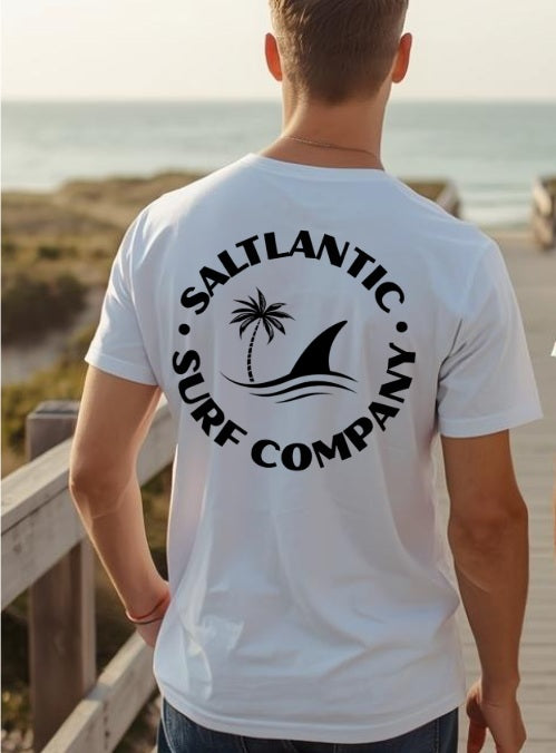 SALTLANTIC™ Surf Co. “Fin & Palm” Tee