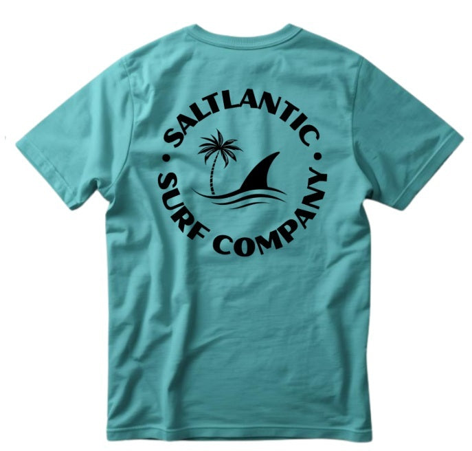 SALTLANTIC™ Surf Co. “Fin & Palm” Tee