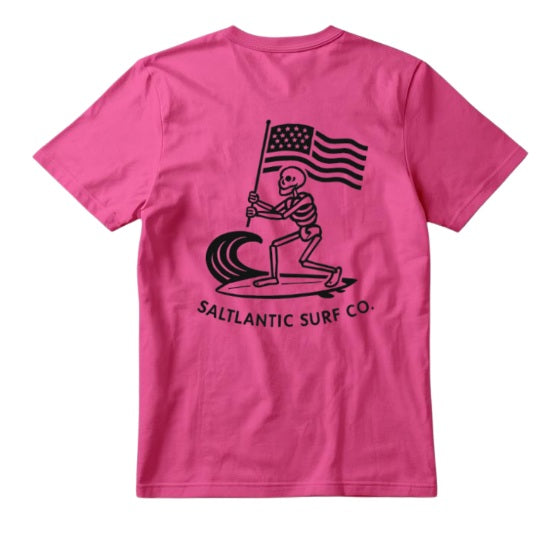 SALTLANTIC™ Surf Co. Skelly Wave Slayer™, Fl. USA" Tee