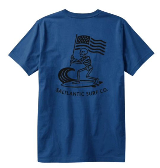 SALTLANTIC™ Surf Co. Skelly Wave Slayer™, Fl. USA" Tee