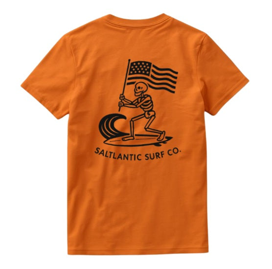 SALTLANTIC™ Surf Co. Skelly Wave Slayer™, Fl. USA" Tee