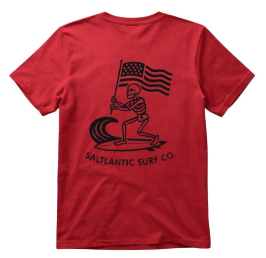 SALTLANTIC™ Surf Co. Skelly Wave Slayer™, Fl. USA" Tee