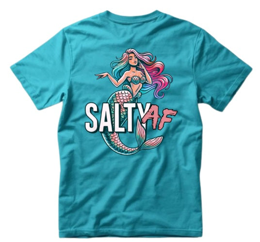 SALTLANTIC™ Surf Co. "Salty AF" Mermaid Tee
