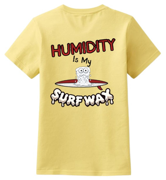 SALTLANTIC™ Surf Co. “Humidity is My Surf Wax” Tee